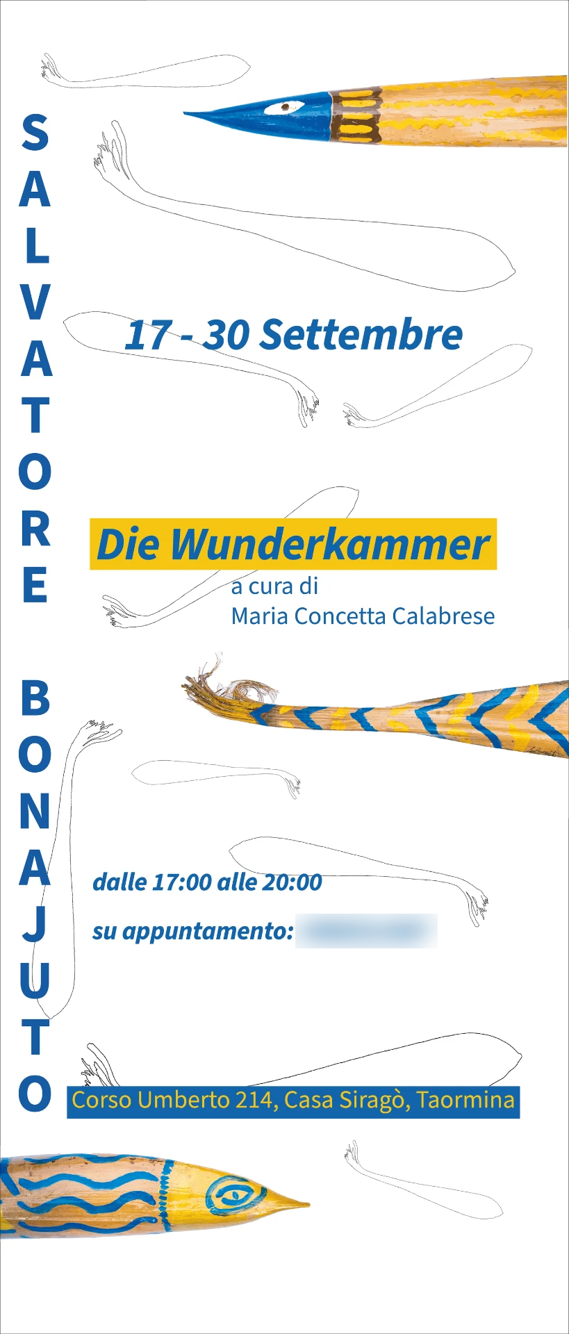 Roll-up 1 per la mostra Die Wunderkammer