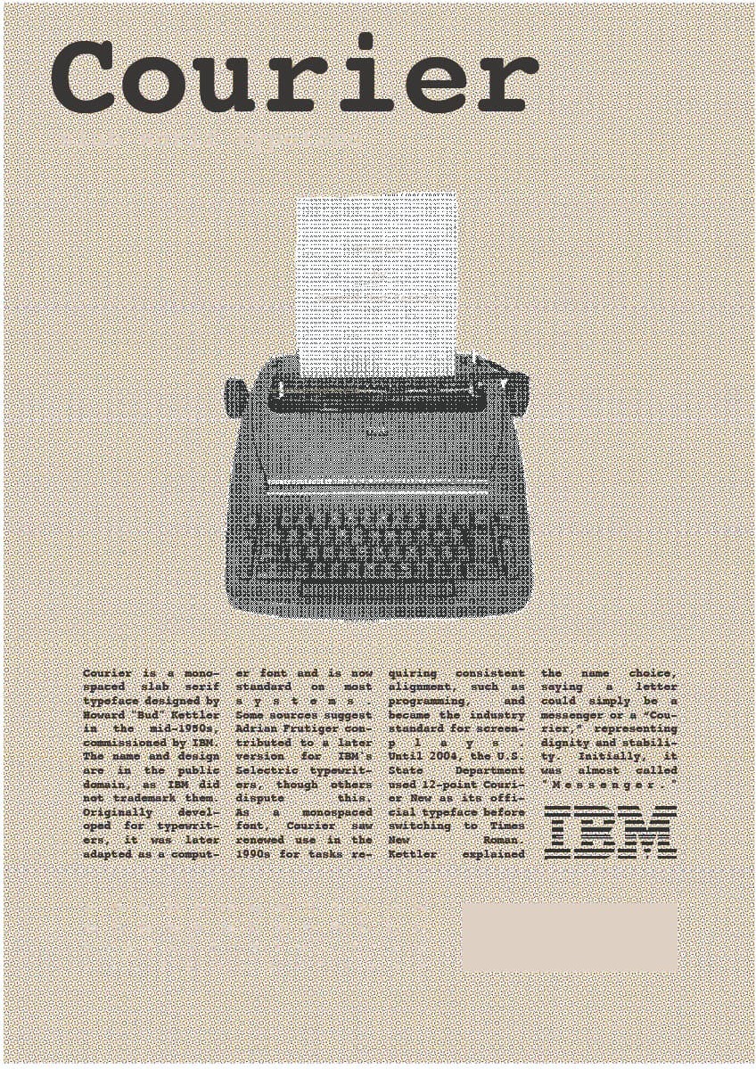 Poster Courier 3